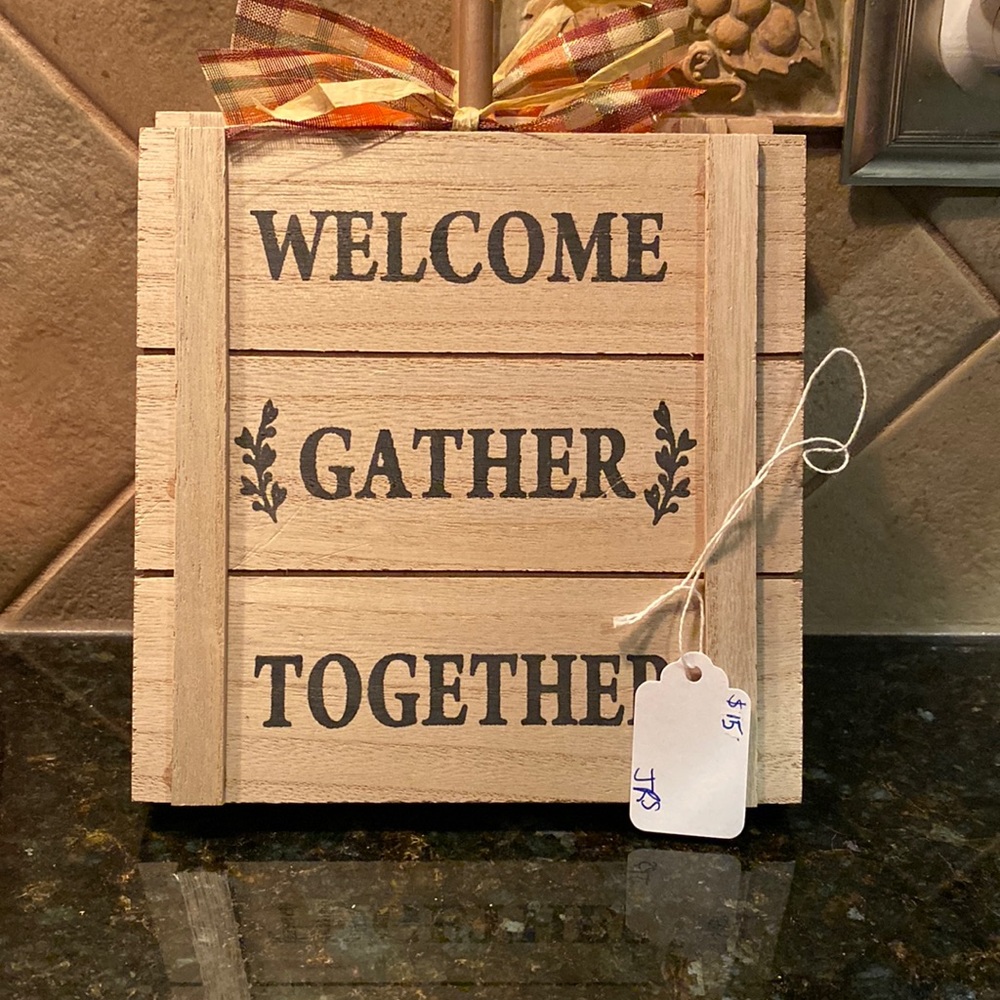 Fall wooden sign. Small 6X6.